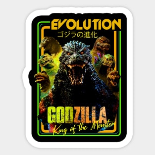 GODZILLA EVOLUTION Sticker